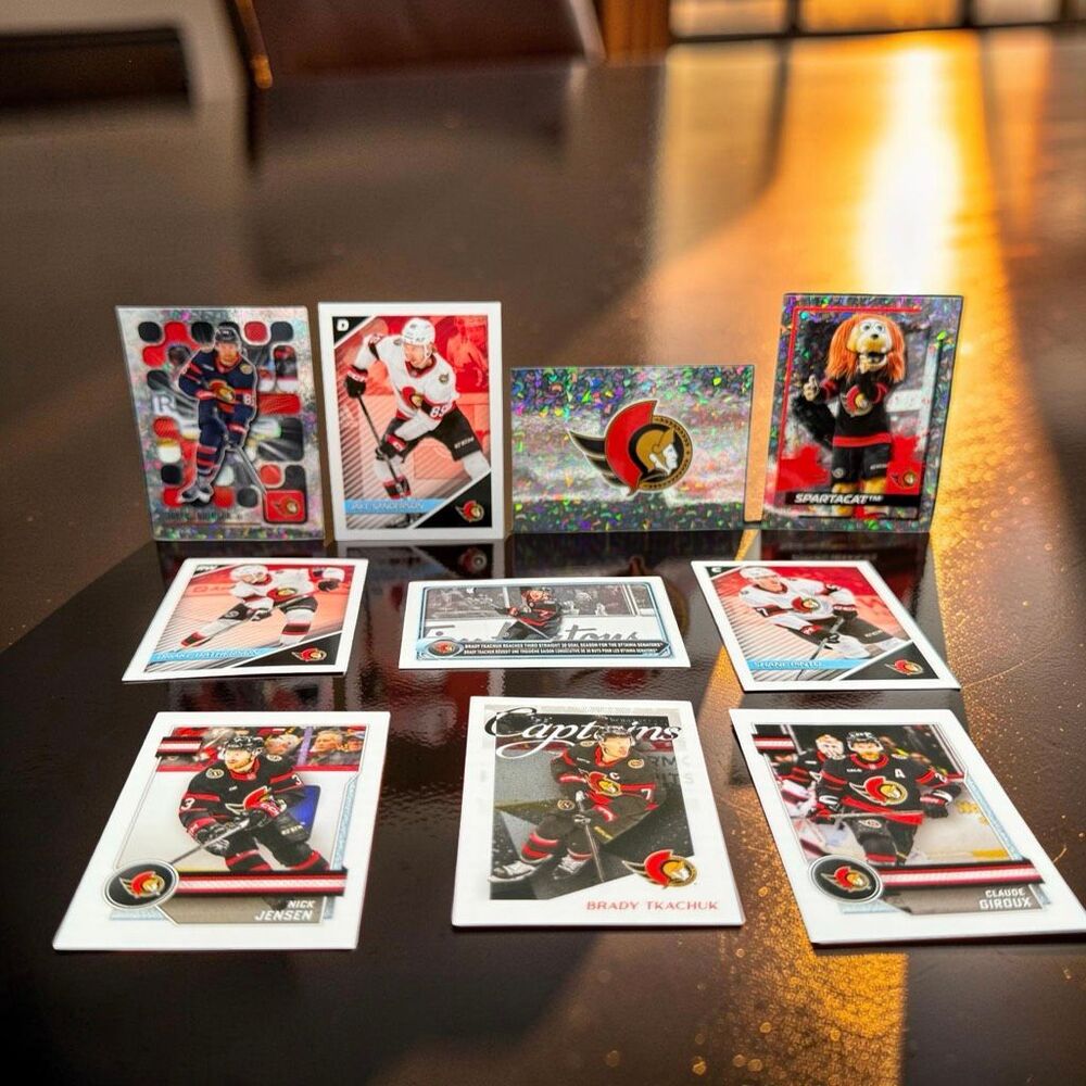 2024-25 Topps NHL Stickers Foil Base Mascot Top Shelf Stars Team Lot Ottowa